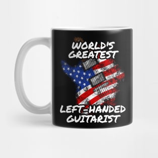 World's Greatest Left-Handed Guitarist Lefty Electric Guitar Mug